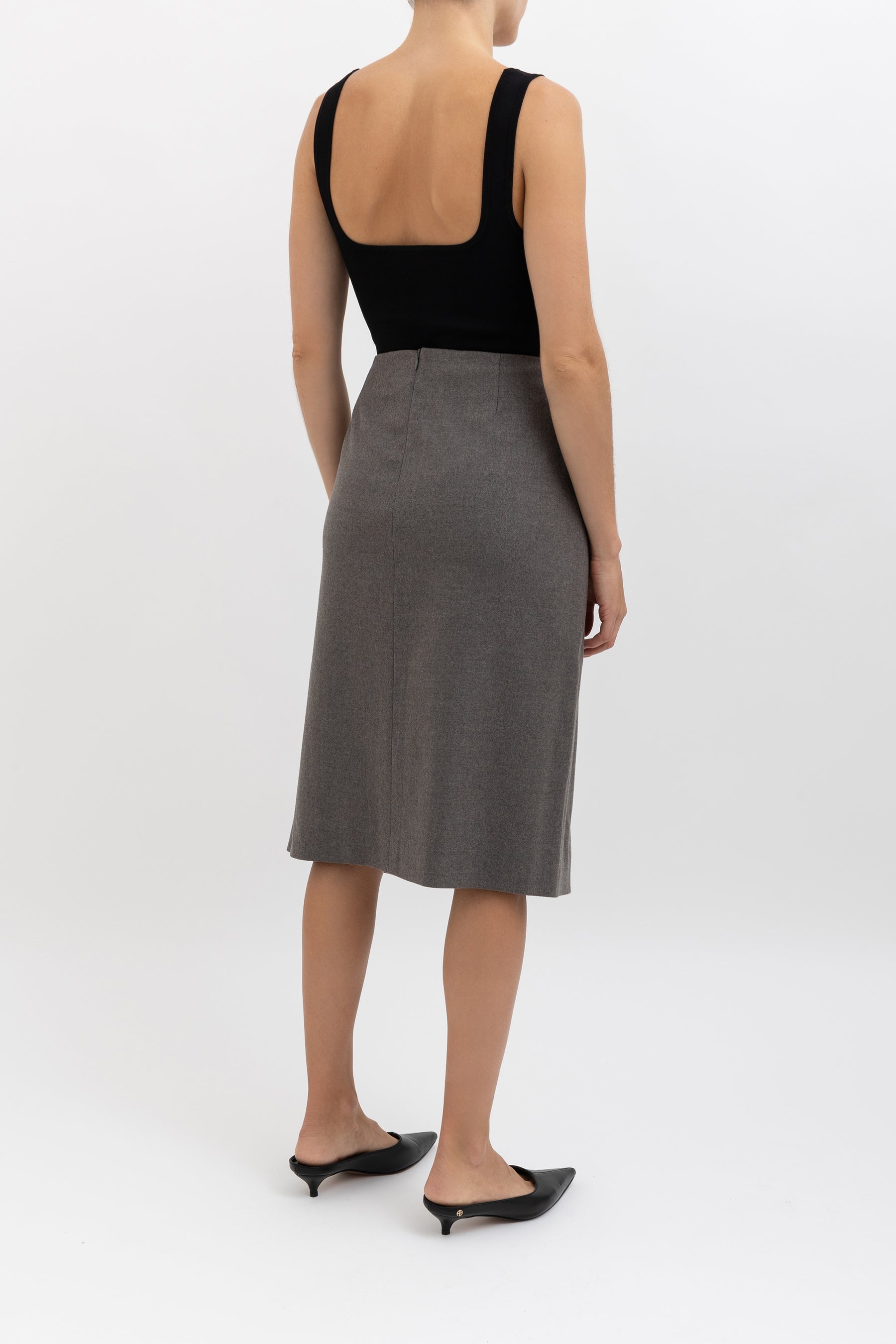 Layered Wool Skirt
