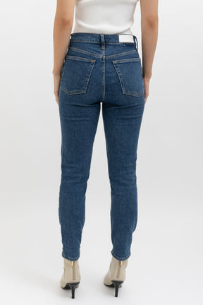 90s High Rise Ankle Crop Jeans