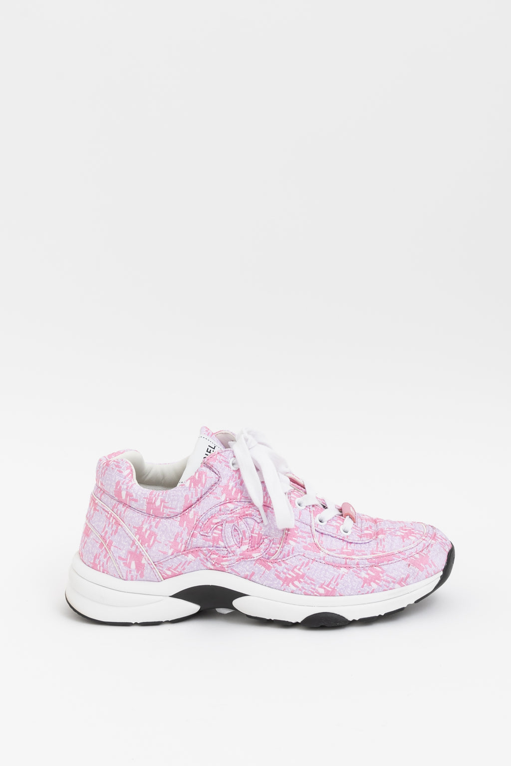 Pink Female Chanel Sneakers Sneakers Clearance Chanel Pink And White  Sneakers Chanel Pink And