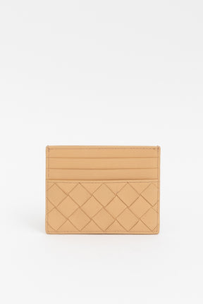 Intrecciato Leather Cardholder