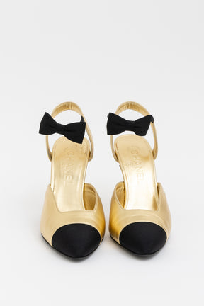 Chanel Laminated CC Pumps