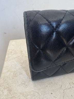 Chanel Quilted Lambskin Long Wallet