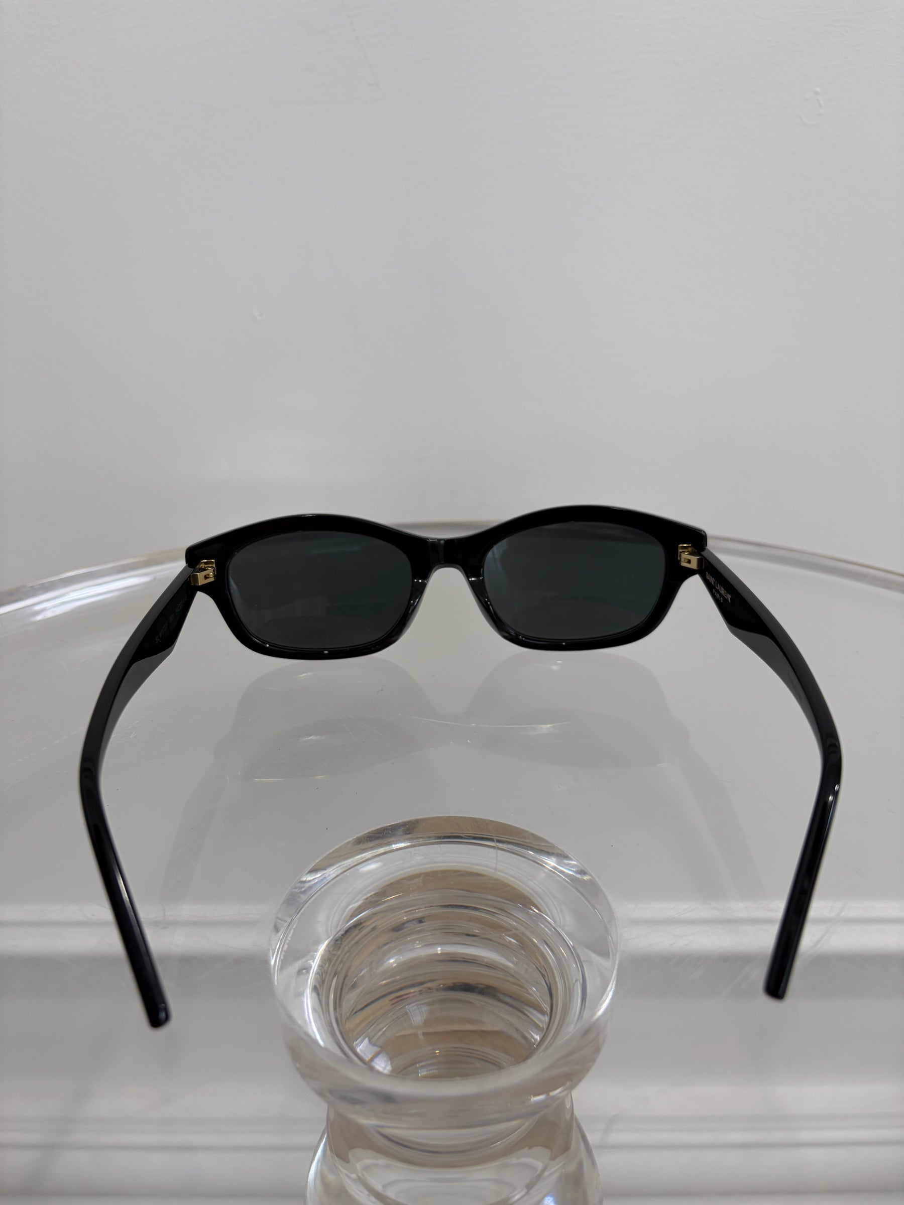 Saint Laurent Black Oval Sunglasses