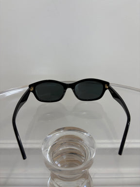 Saint Laurent Black Oval Sunglasses
