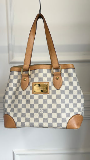 Louis Vuitton Canvas Damier Azur Hampstead PM Tote