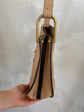 Chloé Beige Leather Hayley Hobo Shoulder Bag
