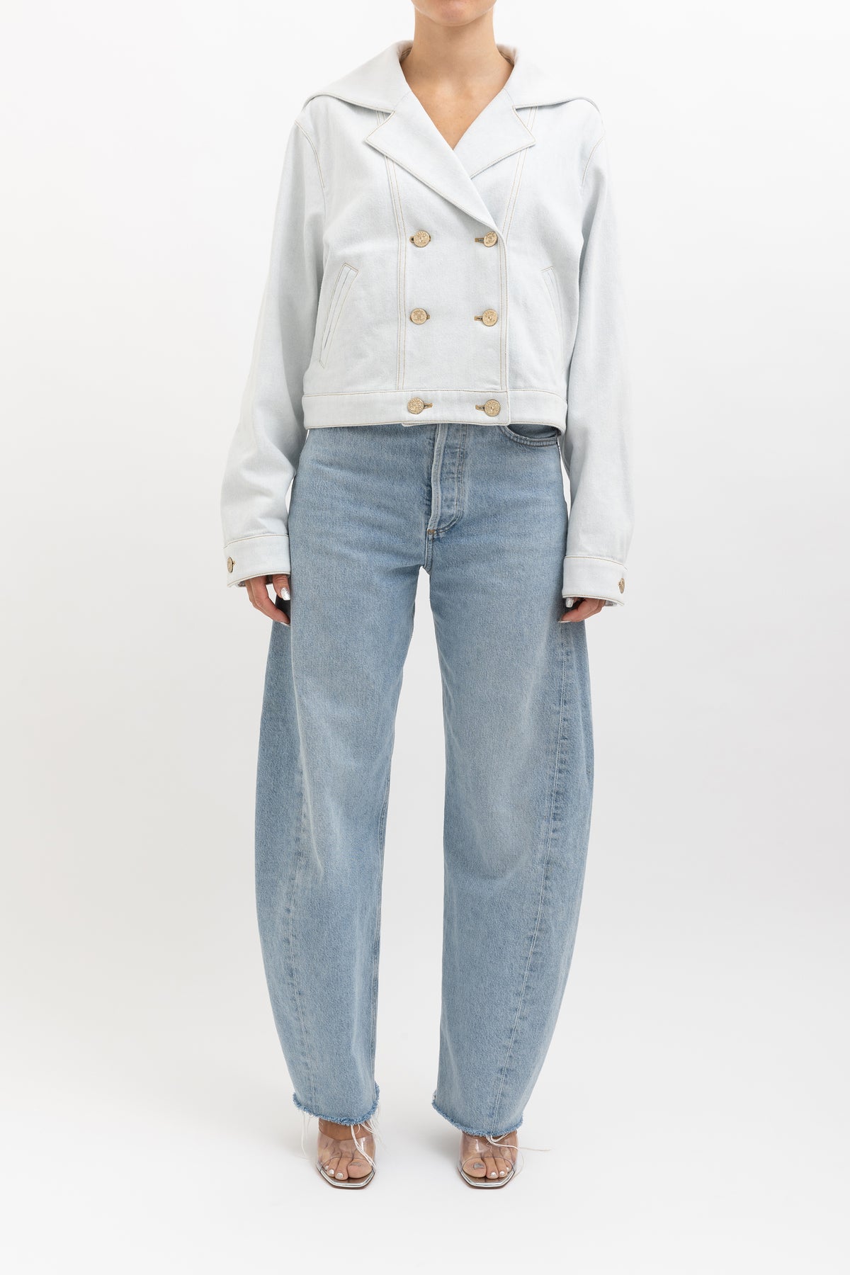 'Sailor' Style Denim Jacket