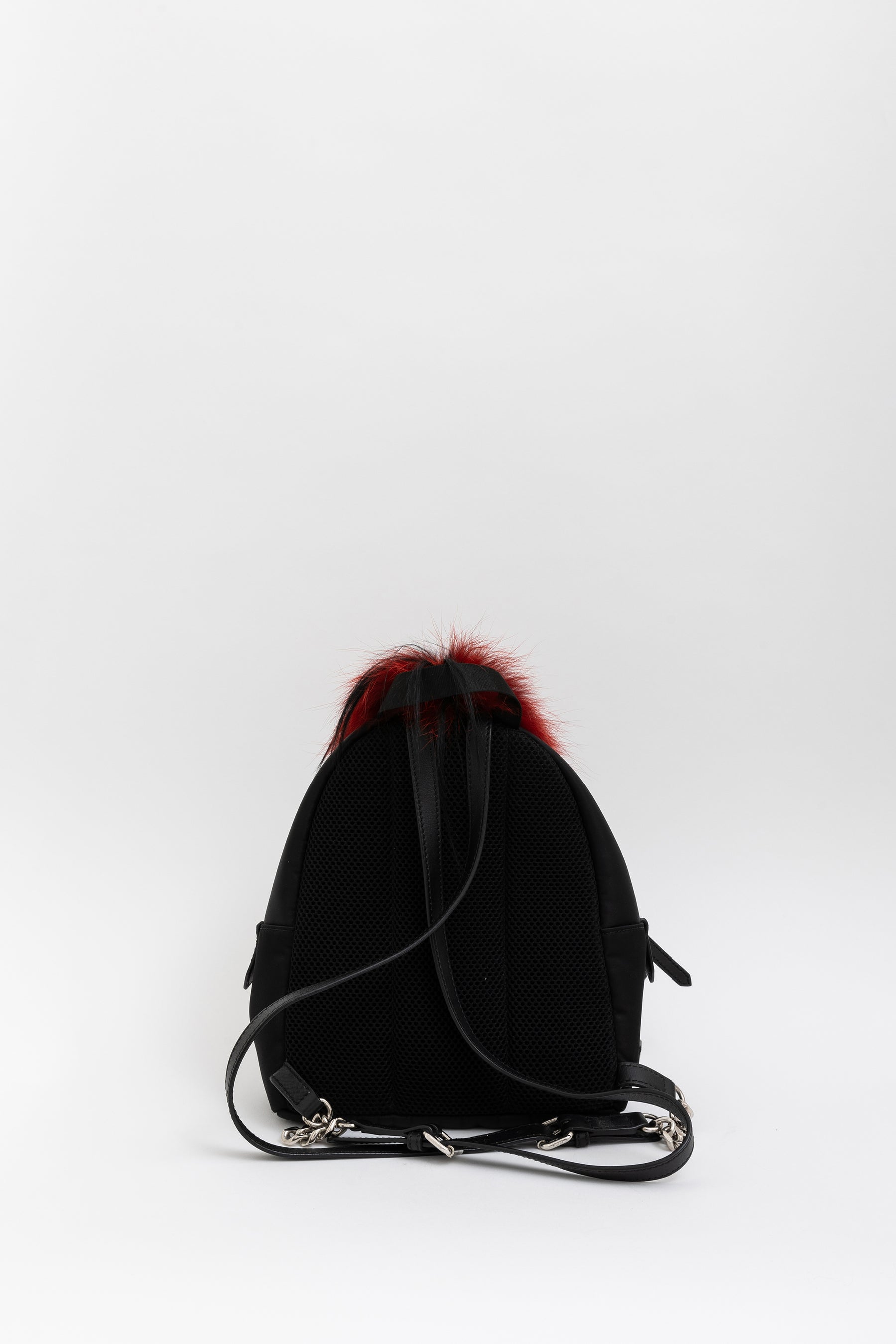 Monster Eyes Backpack with Fur Trim