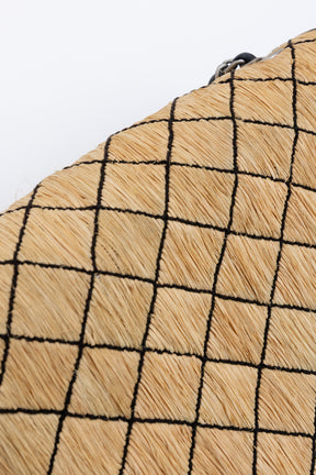 Raffia Medium Flap Bag