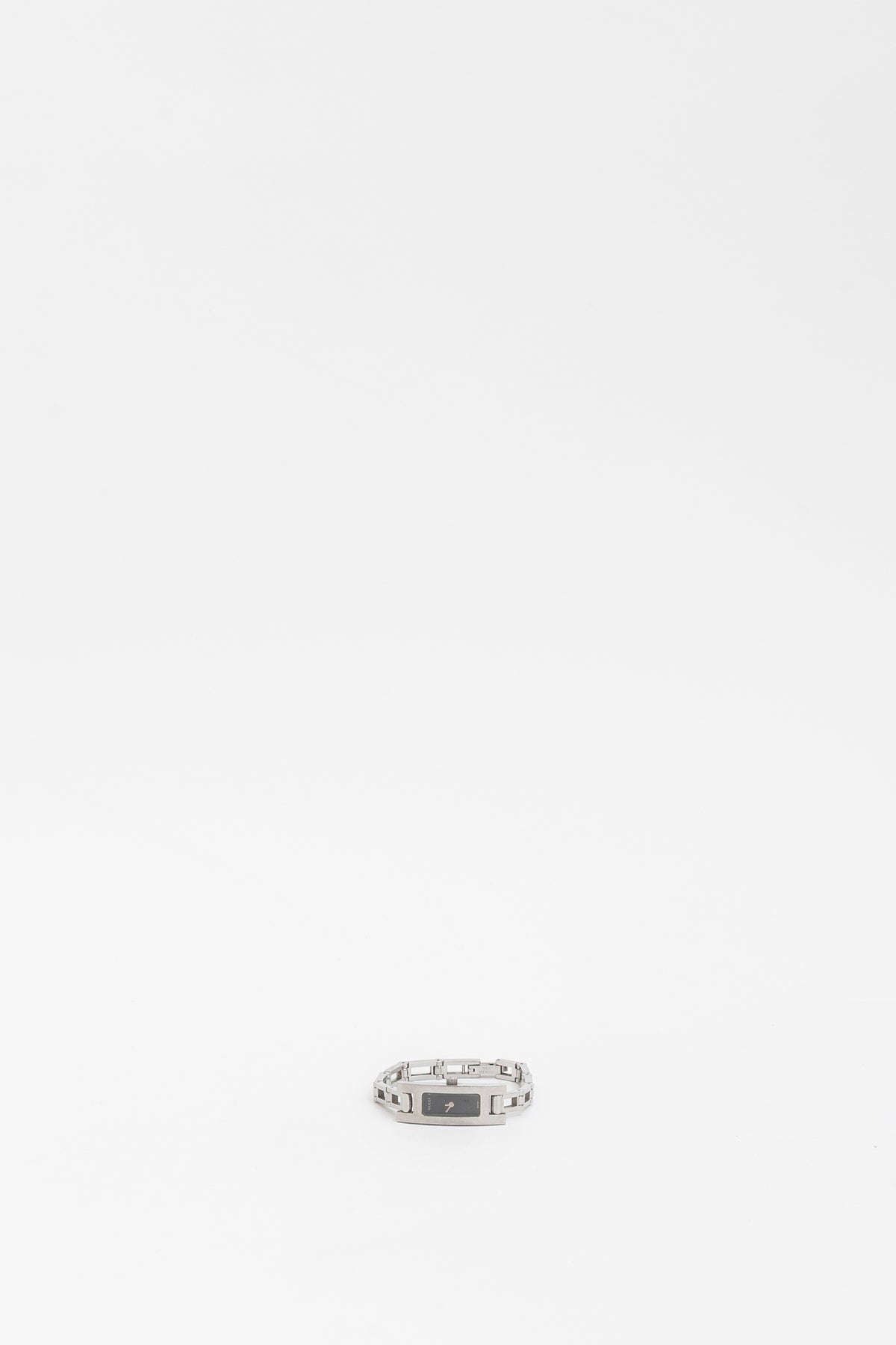 Silver Rectangular Chain Watch