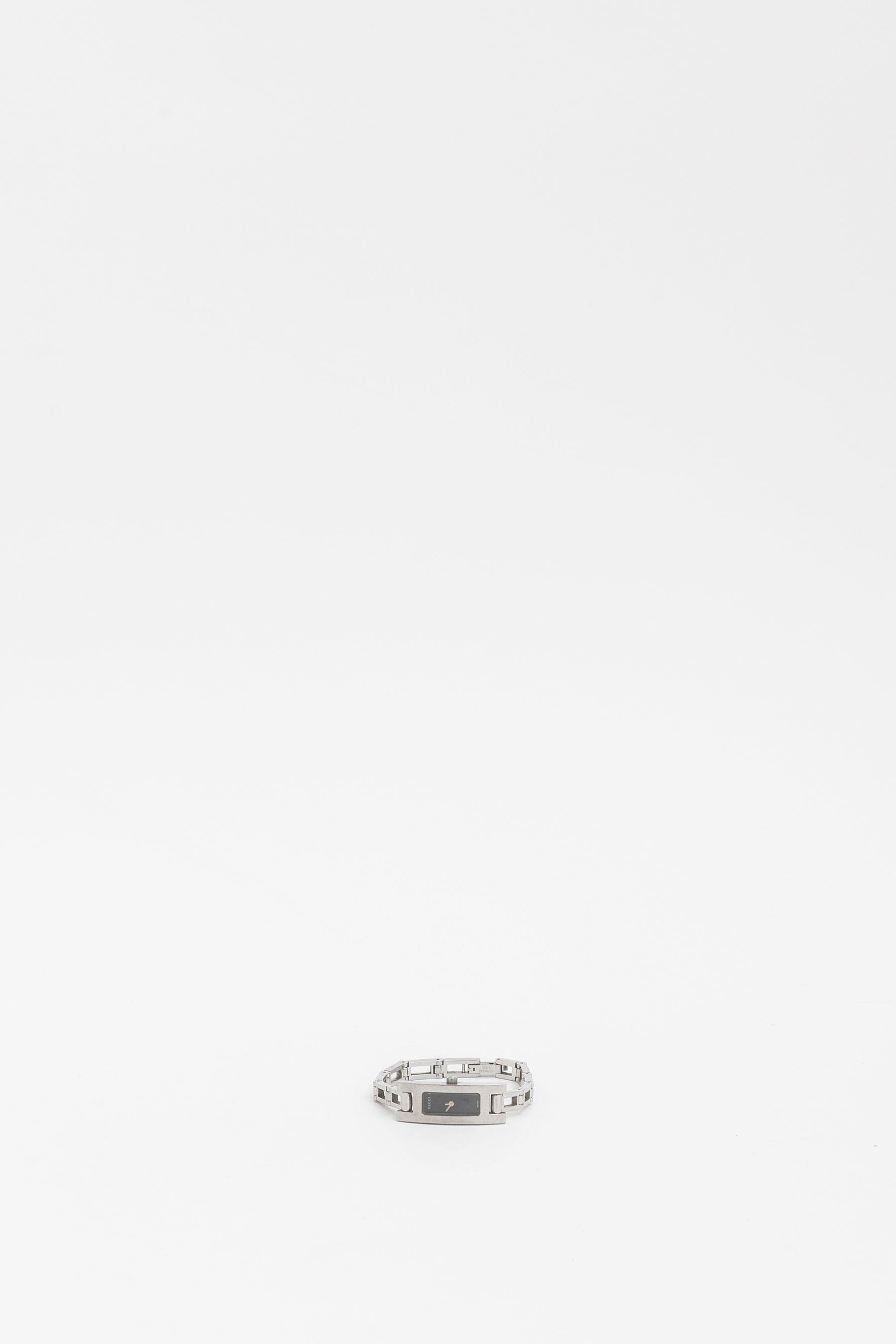 Silver Rectangular Chain Watch
