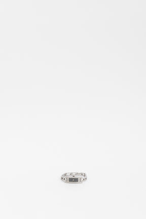Silver Rectangular Chain Watch