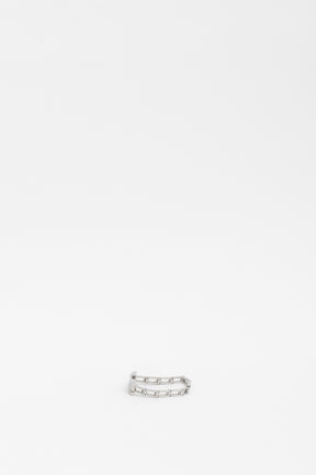 Silver Rectangular Chain Watch