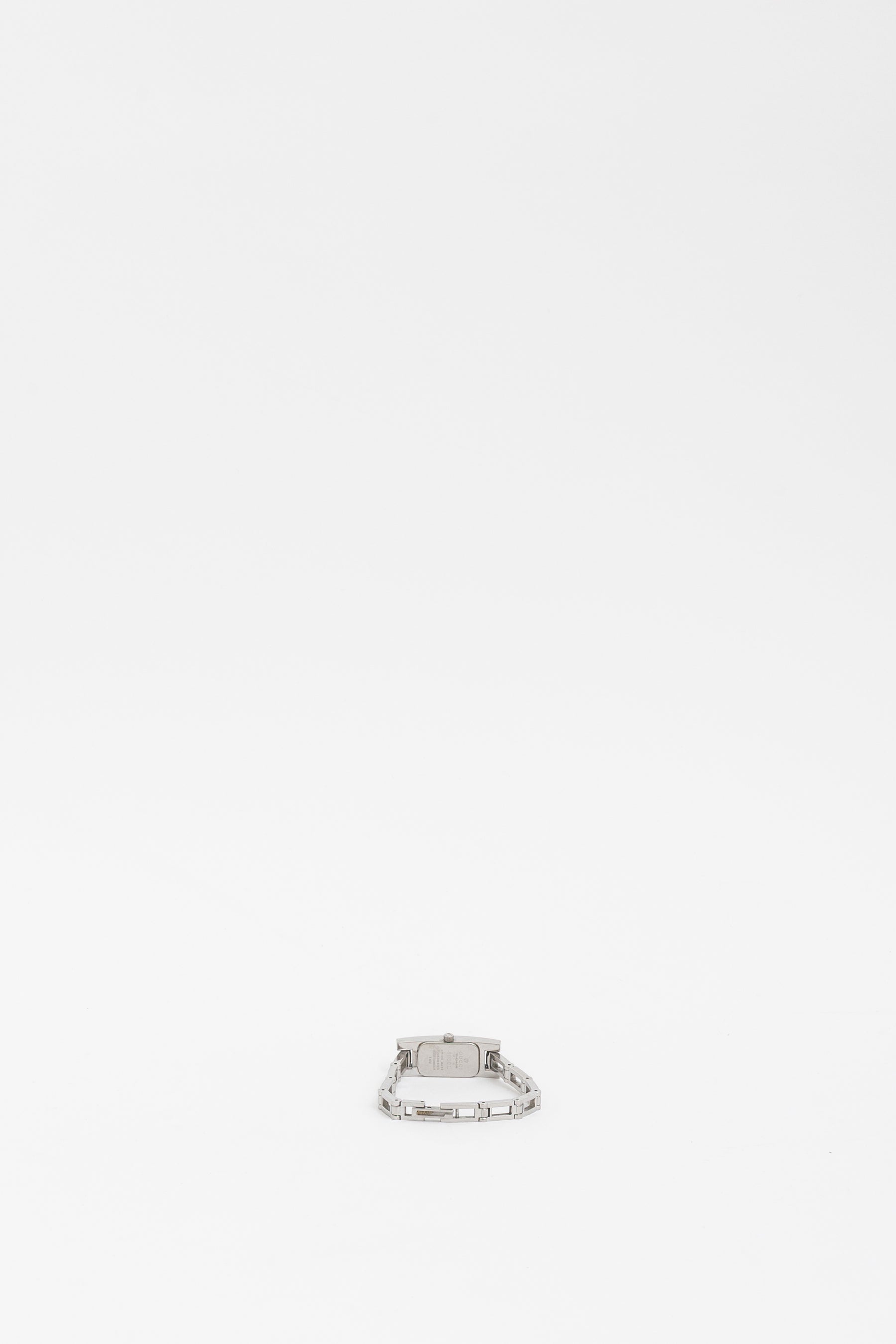 Silver Rectangular Chain Watch