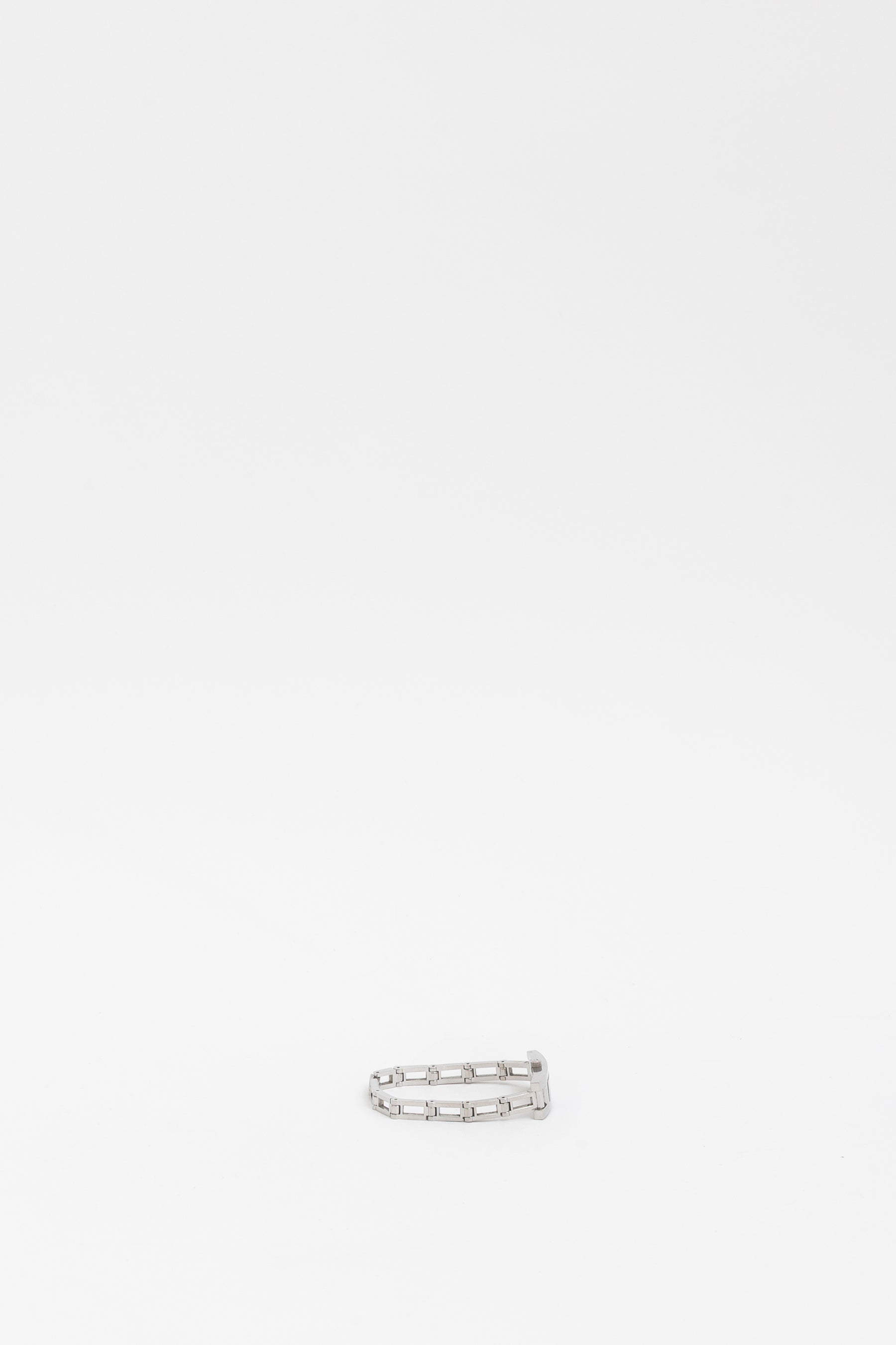 Silver Rectangular Chain Watch