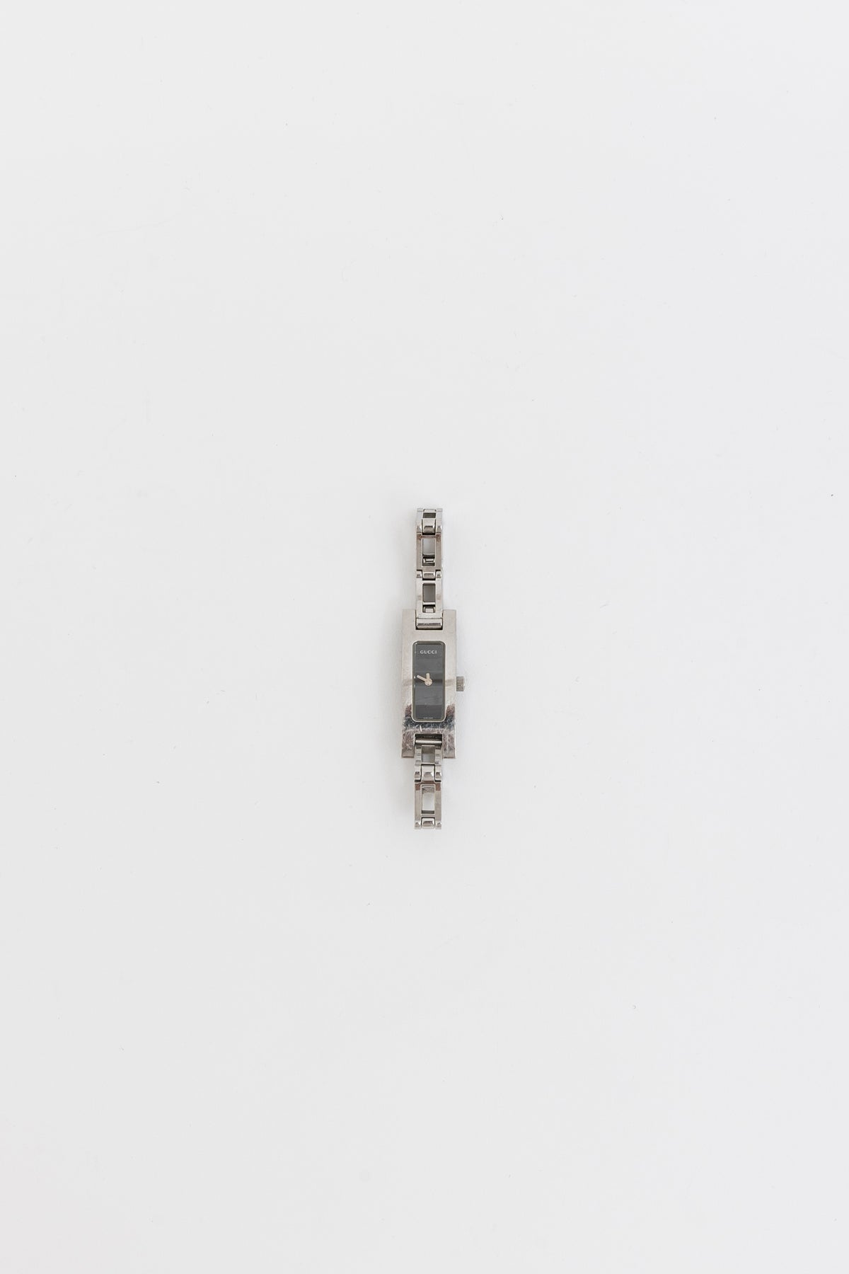 Silver Rectangular Chain Watch