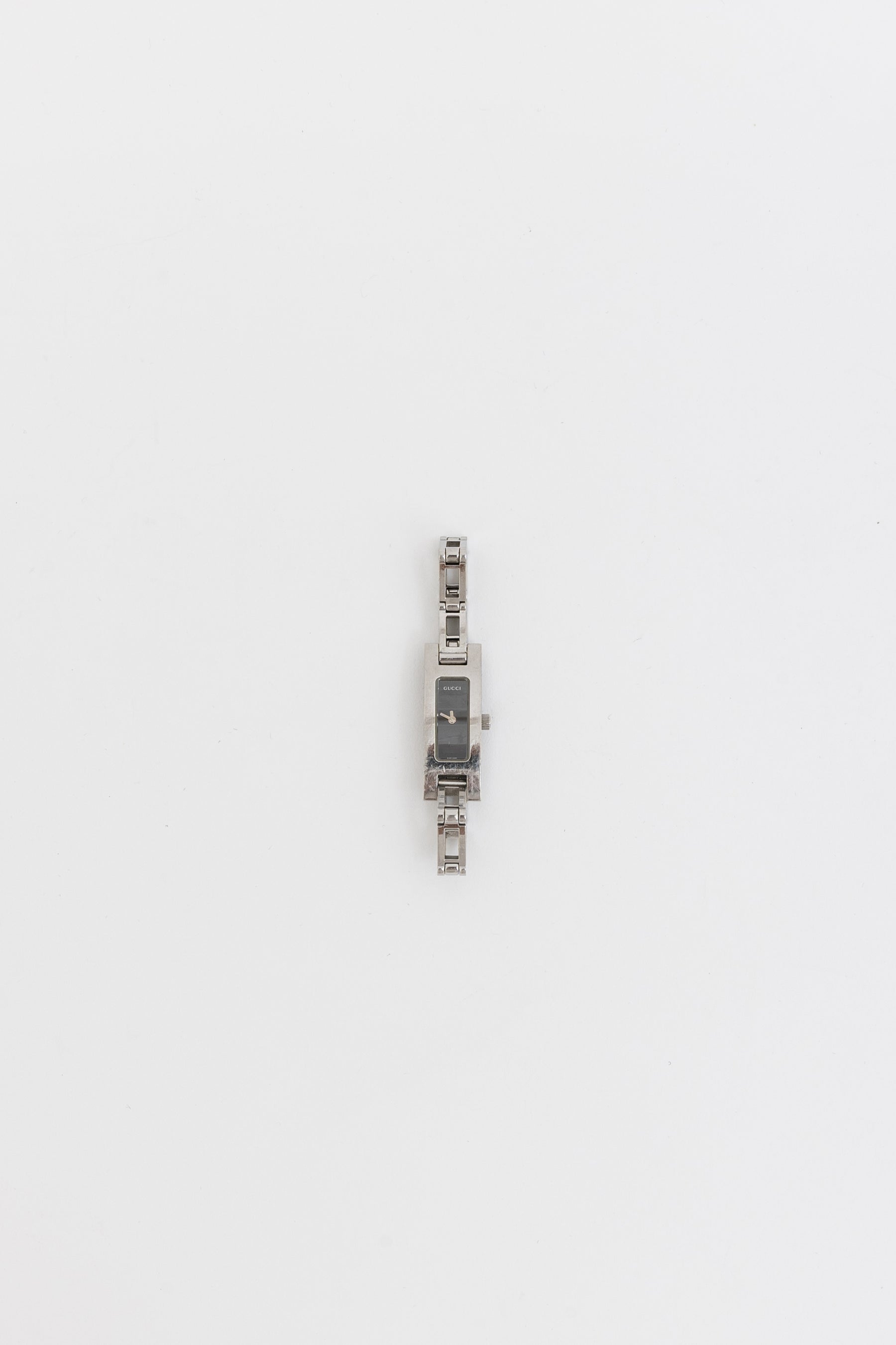 Silver Rectangular Chain Watch