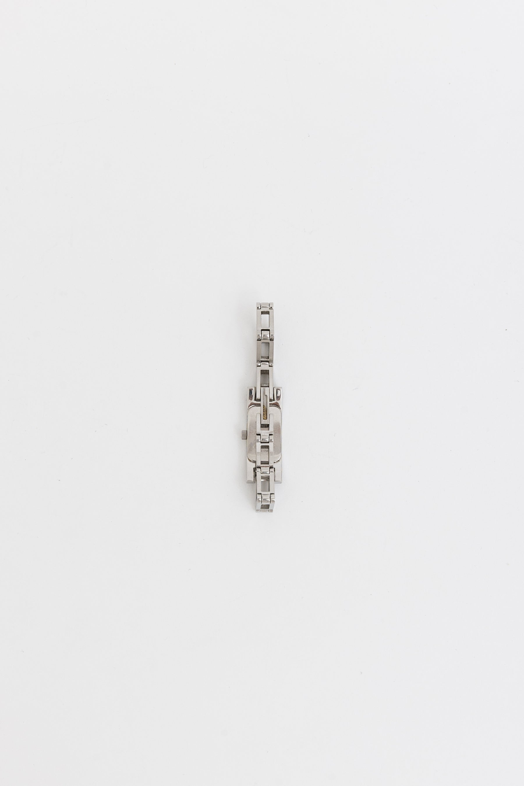 Silver Rectangular Chain Watch