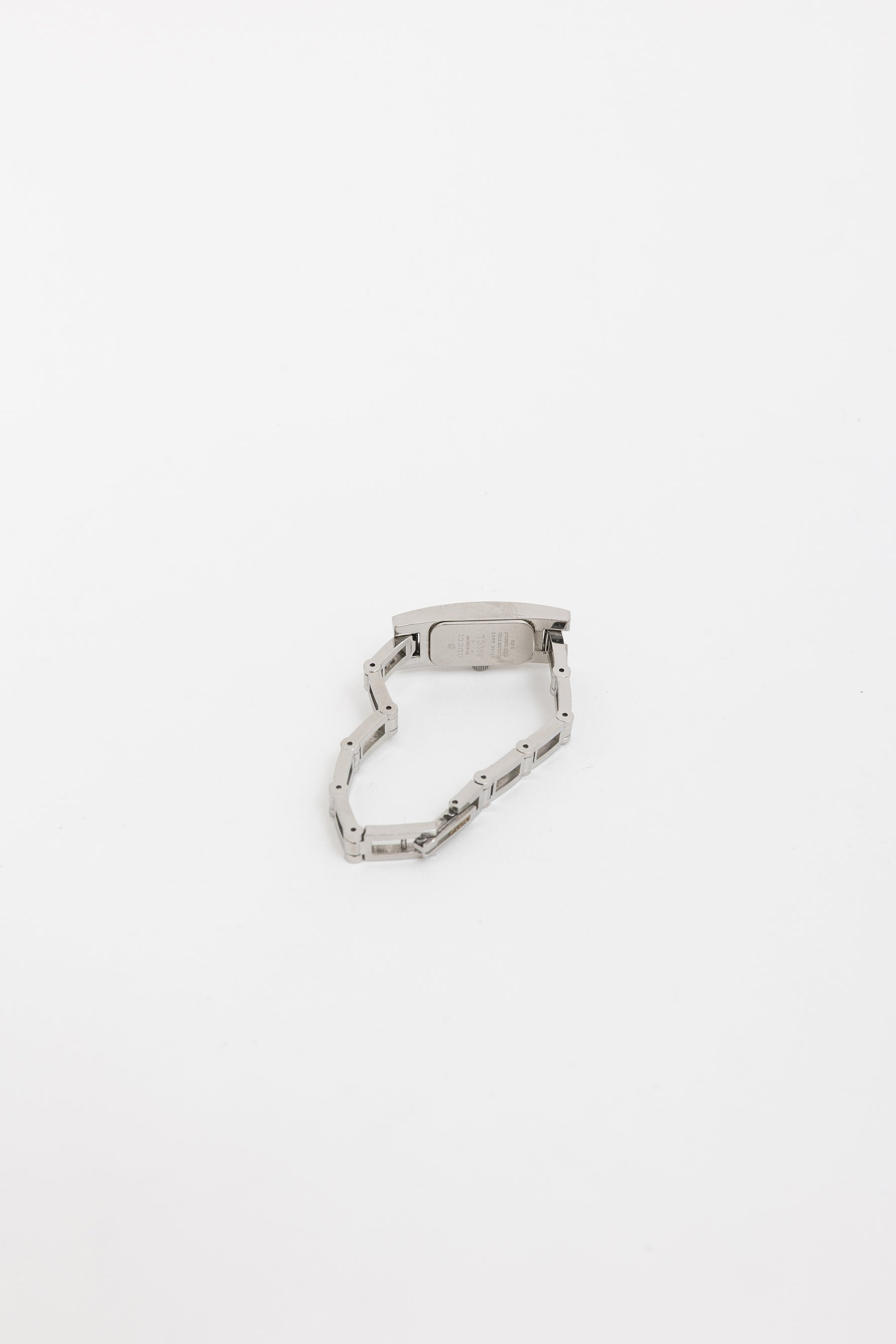 Silver Rectangular Chain Watch