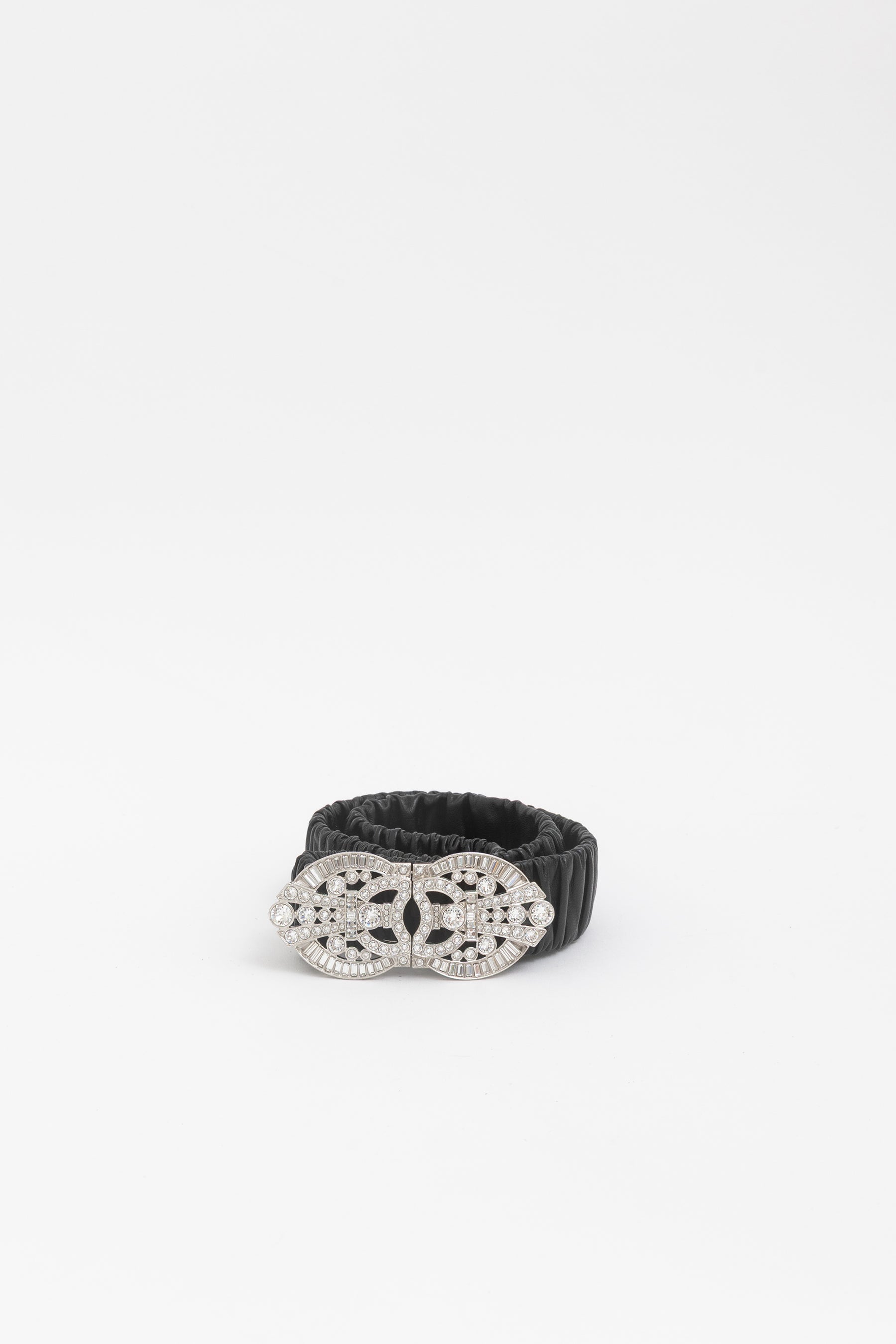 Crystal Logo Buckle Belt
