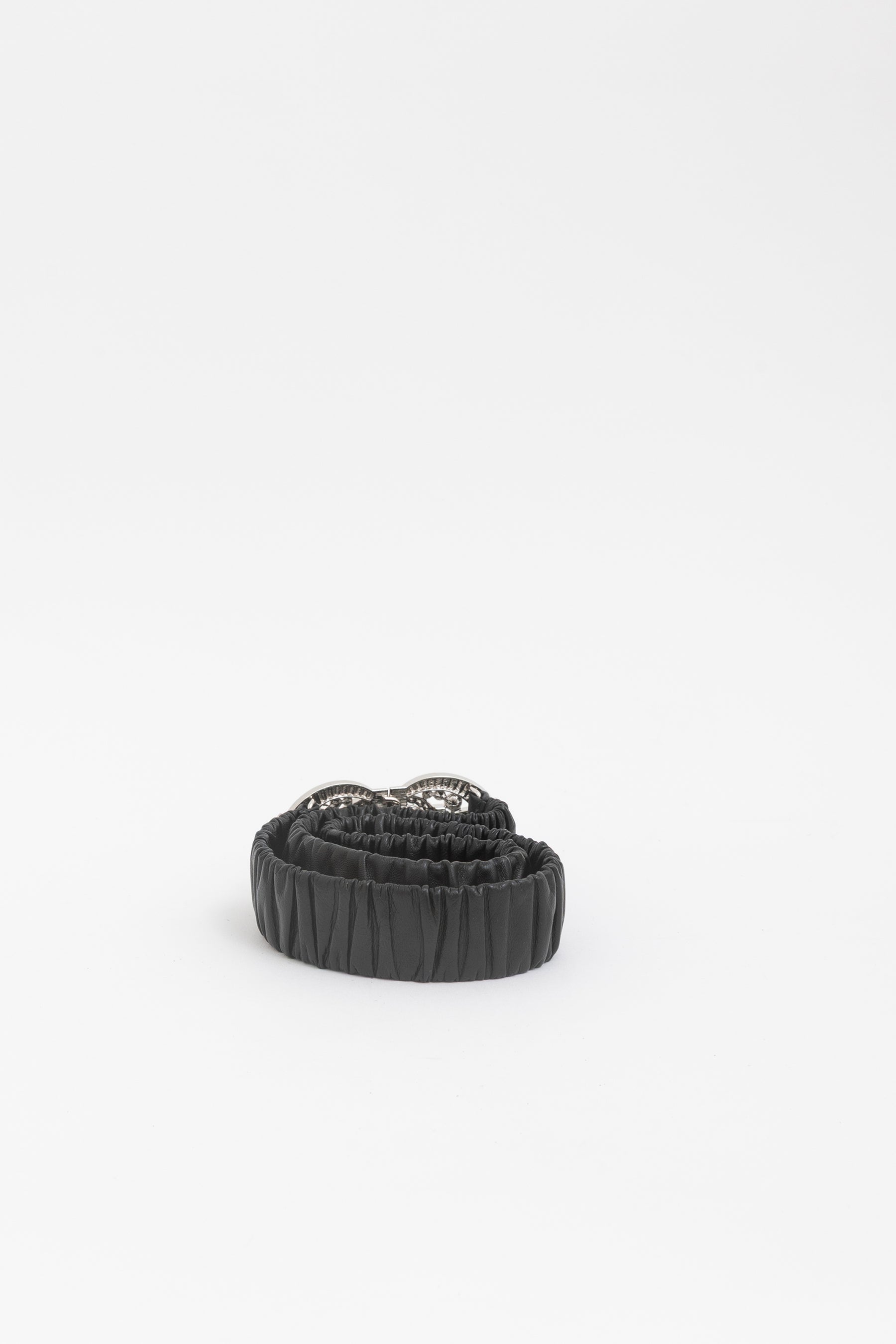 Crystal Logo Buckle Belt