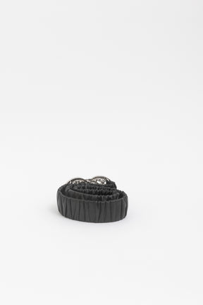 Crystal Logo Buckle Belt