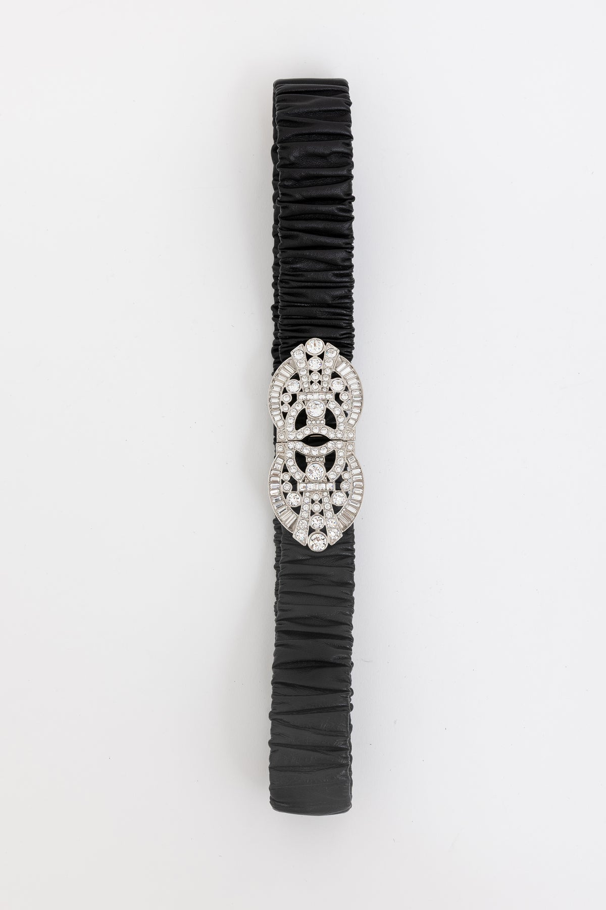 Crystal Logo Buckle Belt