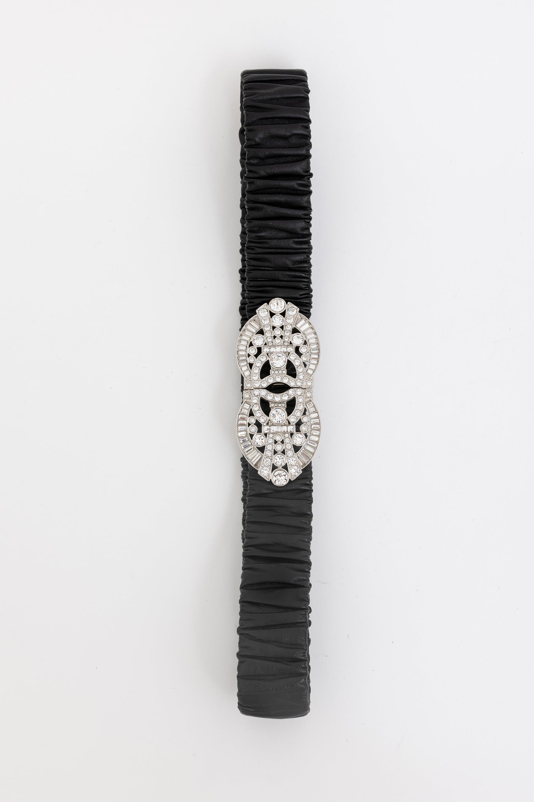 Crystal Logo Buckle Belt
