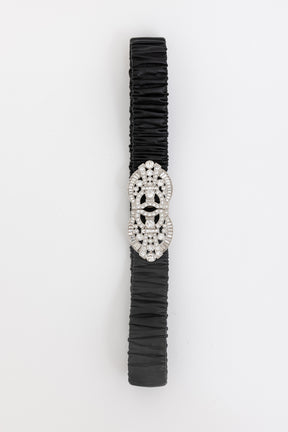 Crystal Logo Buckle Belt