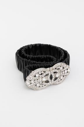 Crystal Logo Buckle Belt