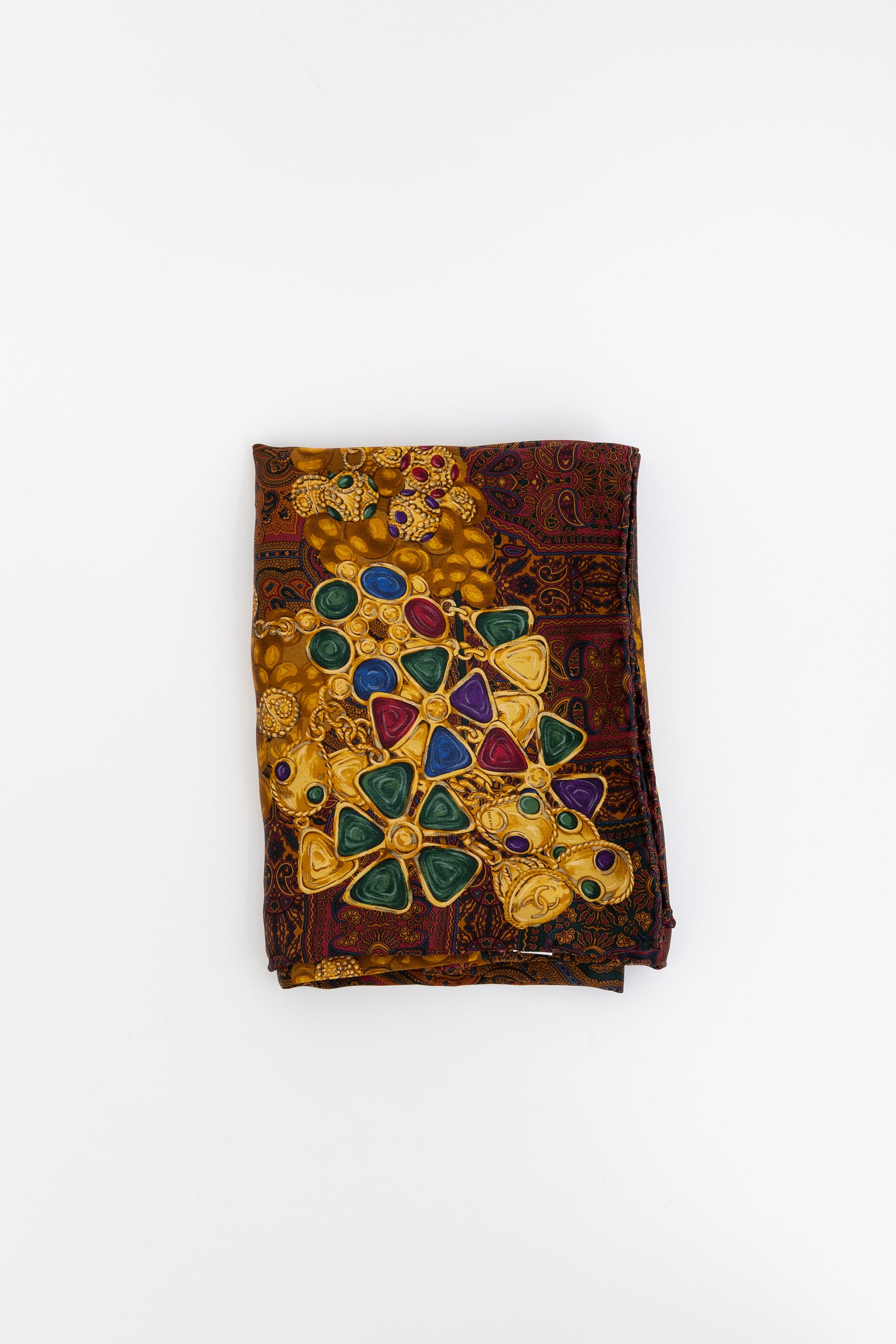 Paisley Print Silk Scarf