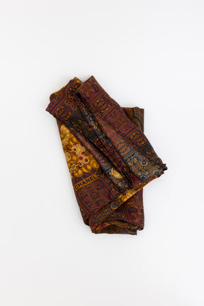 Paisley Print Silk Scarf