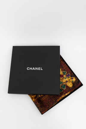 Paisley Print Silk Scarf