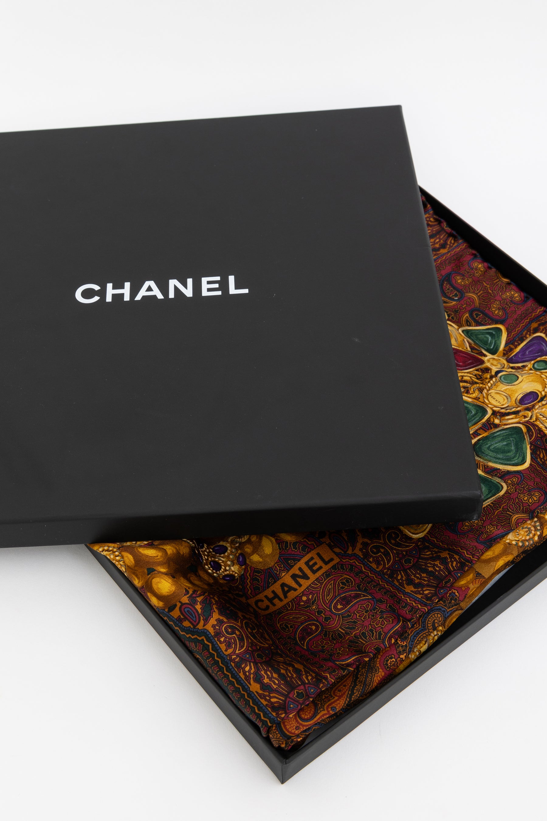 Paisley Print Silk Scarf