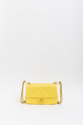 Twin Pearl Flap Bag