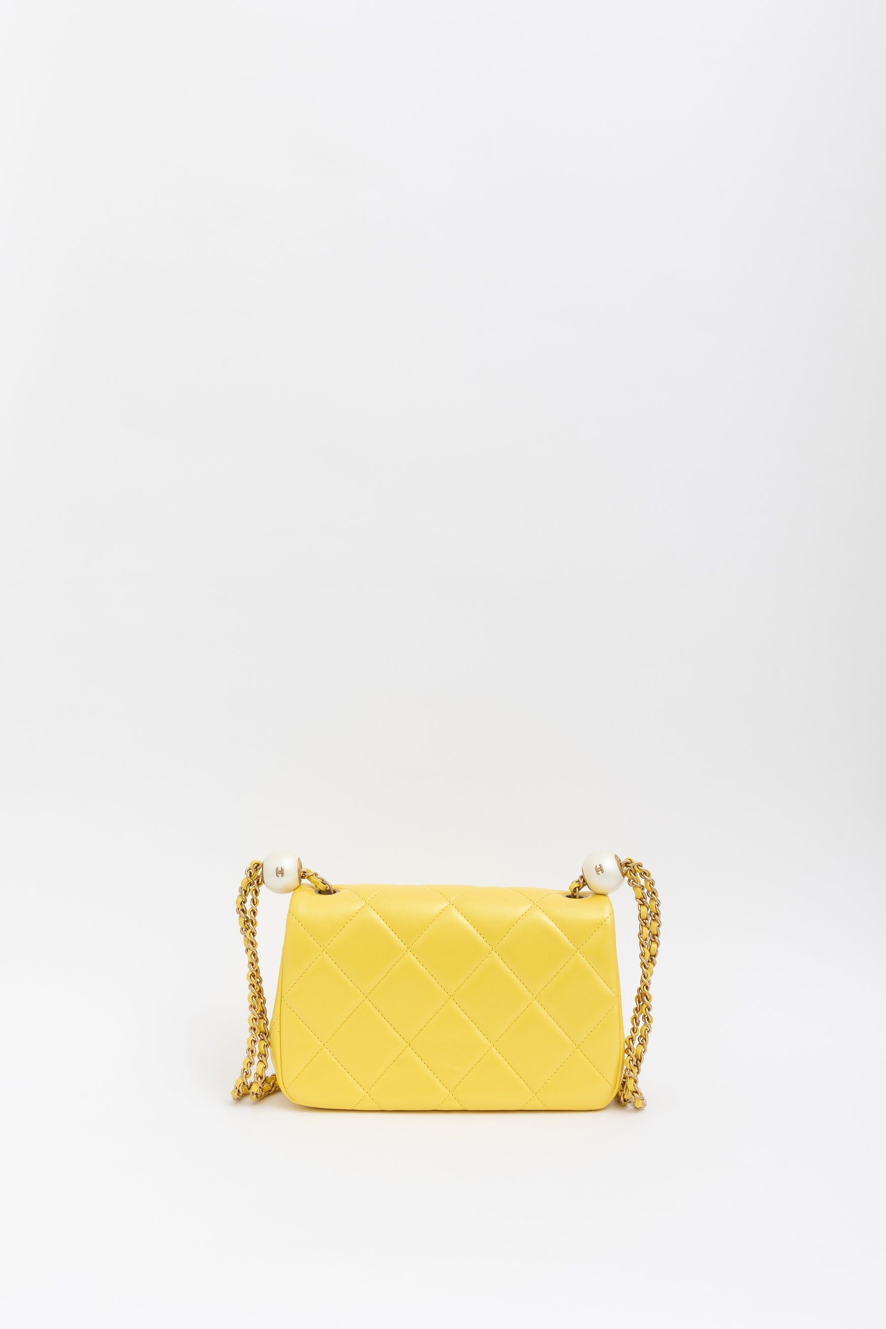 Twin Pearl Flap Bag