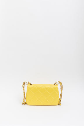 Twin Pearl Flap Bag