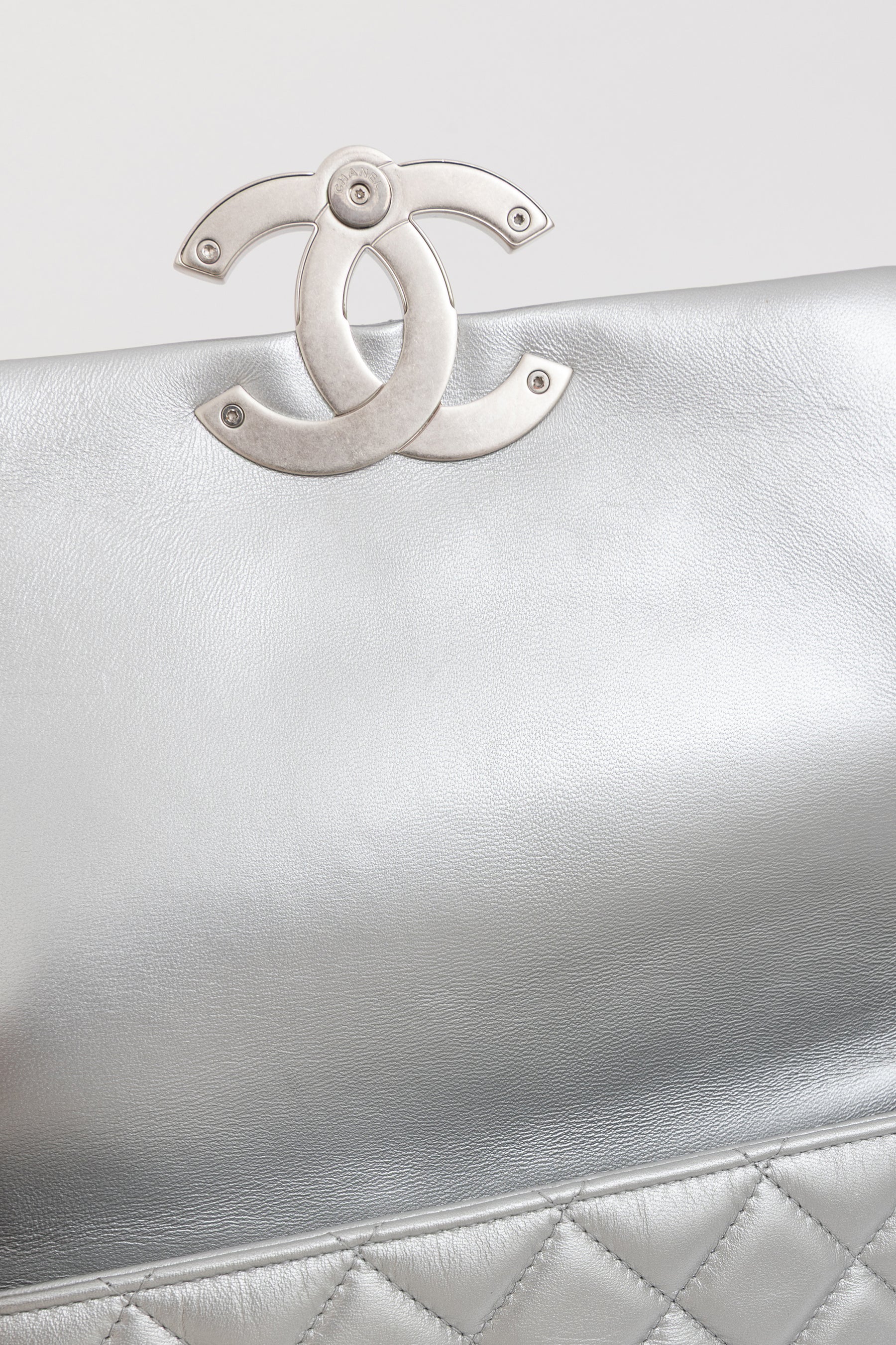 Metallic Quilted Flap Bag