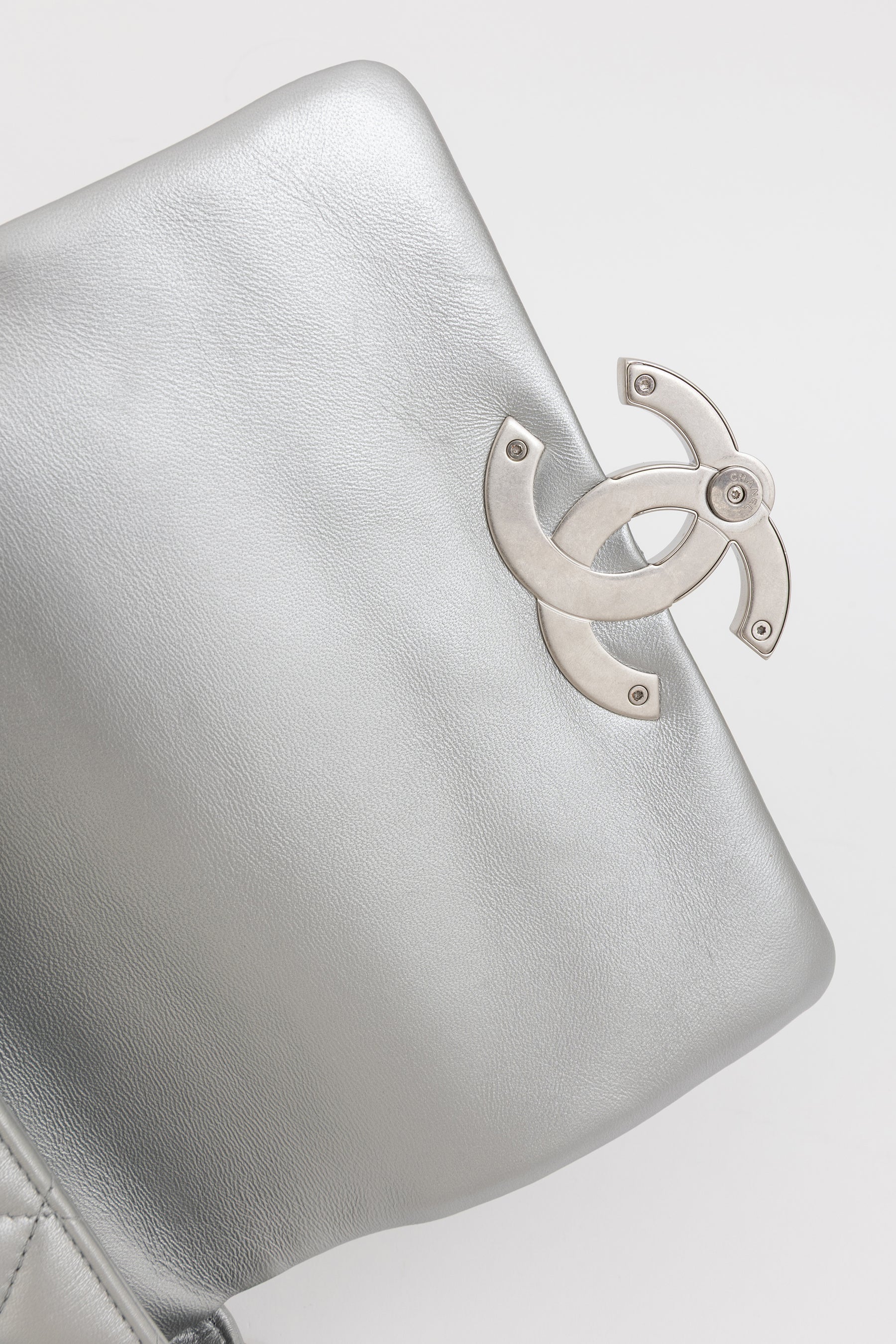 Metallic Quilted Flap Bag