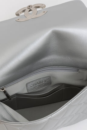Metallic Quilted Flap Bag