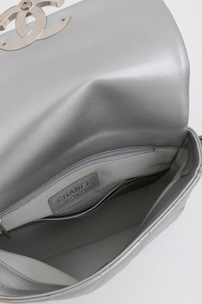 Metallic Quilted Flap Bag