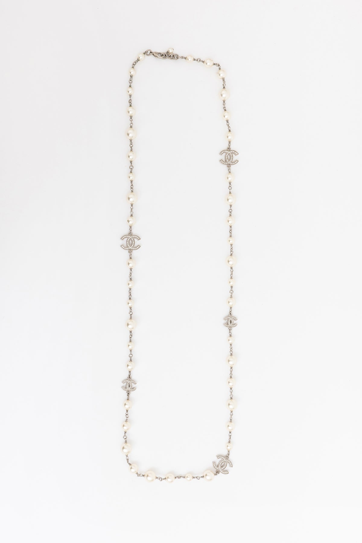 Faux Pearl Long Necklace