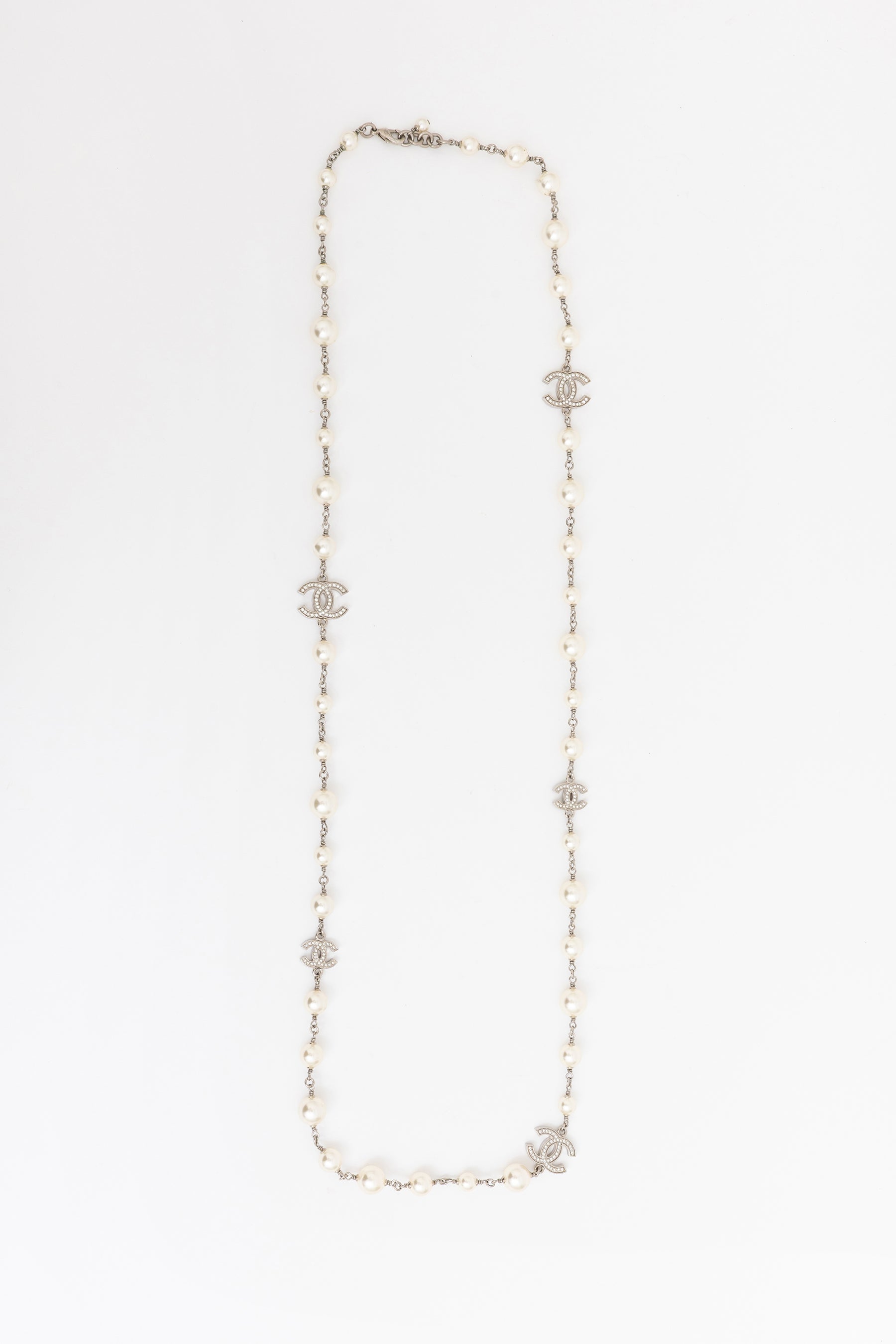Faux Pearl Long Necklace