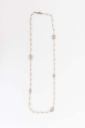 Faux Pearl Long Necklace