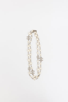Faux Pearl Long Necklace