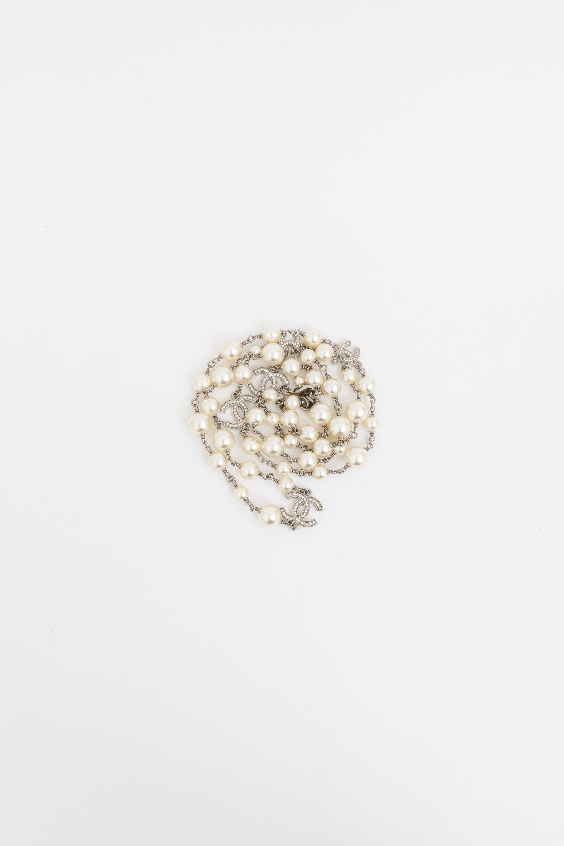Faux Pearl Long Necklace
