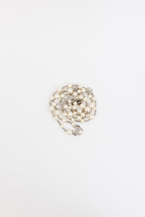 Faux Pearl Long Necklace