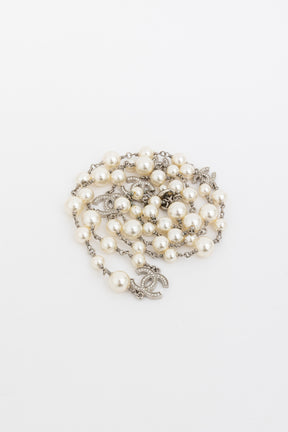 Faux Pearl Long Necklace