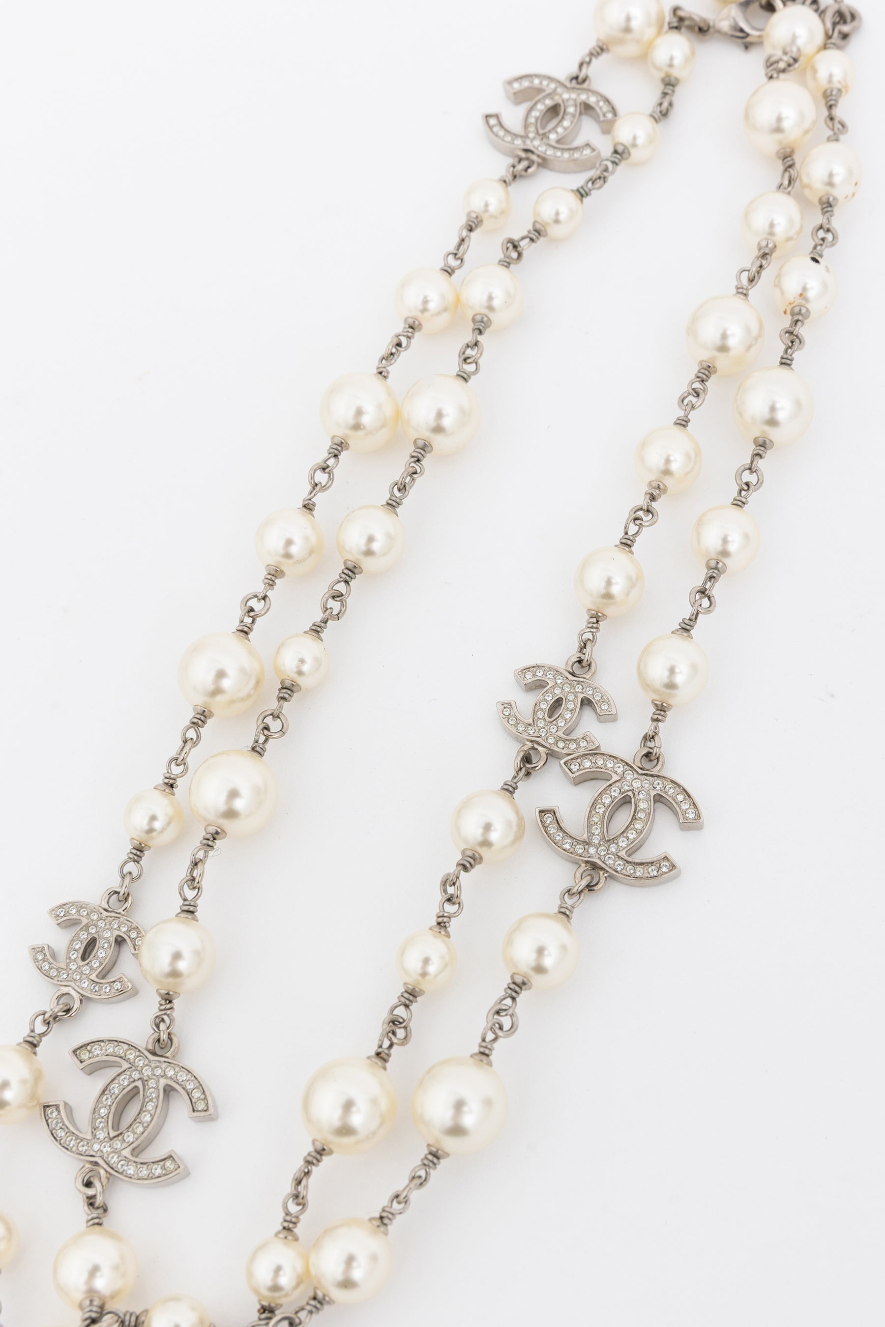 Faux Pearl Long Necklace