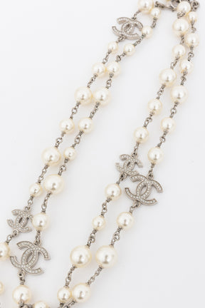 Faux Pearl Long Necklace